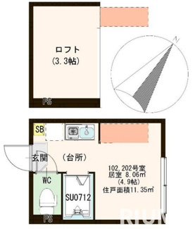 【間取り】 | ハッピネス北池袋