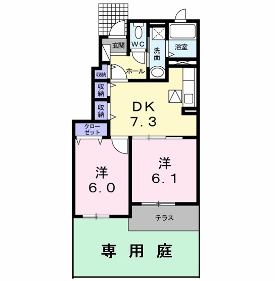 【間取り】 | クラール・ブリーゼⅠ