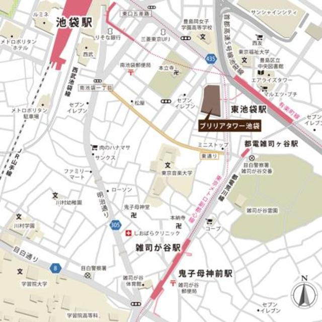 Ｂｒｉｌｌｉａ　Ｔｏｗｅｒ池袋の地図