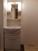 コンパクトで使いやすい洗面所