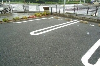 駐車場に車を止められます