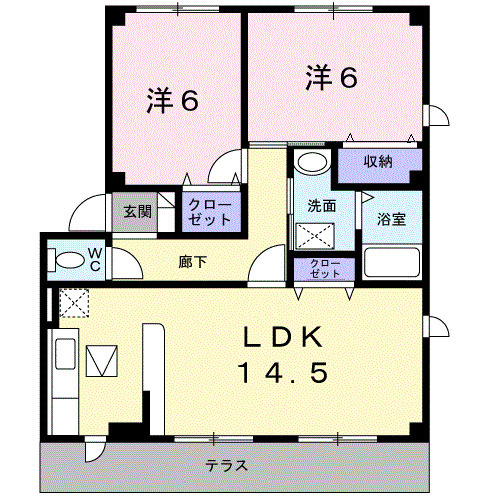 ブランルージュの間取り