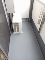 外からの目が気にならないバルコニーで洗濯物が干せます