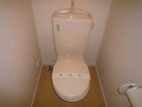 落ち着いた色調のトイレです
