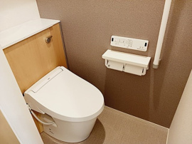 コンパクトで使いやすいトイレです