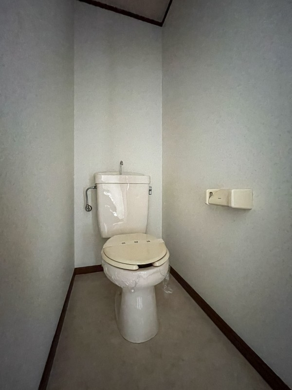 落ち着いた色調のトイレです