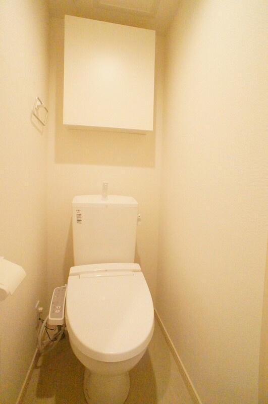 落ち着いた色調のトイレです