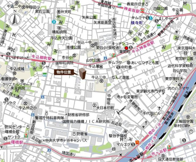 【地図】 | Ｃｅｎｔｅｎａｒｉｏ市谷二十騎町