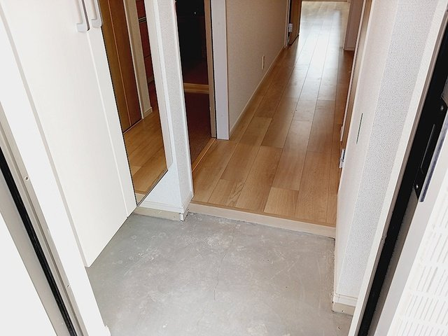 落ち着いた玄関です