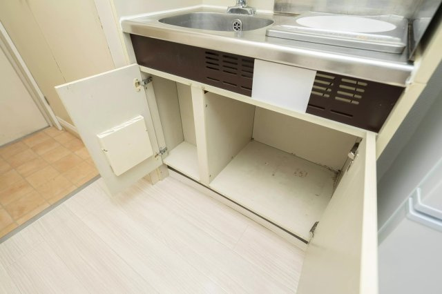 コンパクトなキッチンで掃除もラクラク