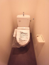 ゆったりとした空間のトイレです