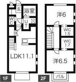 【間取り】 | シャルマンＡ棟(シャルマンエートウ)