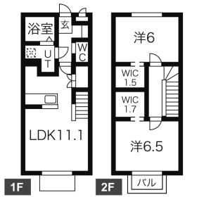 【間取り】 | シャルマンＡ棟(シャルマンエートウ)