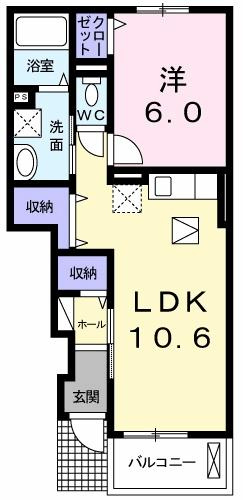 【間取り】 | ベル　ジュネスⅠ