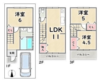 【間取り】 | 右京区嵯峨野神ノ木町