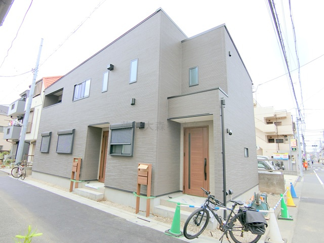 多摩川の甘風つむぐ青空のココルの外観|026年7月築　木造地上2階建て　東京都大田区新蒲田3丁目　
JR京浜東北線蒲田駅徒歩15分、東急池上線蓮沼駅徒歩13分