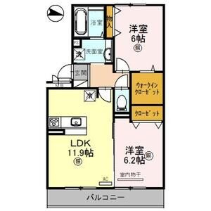 【間取り】 | Casa Paso(カーサパソ) | お部屋の間取りです。