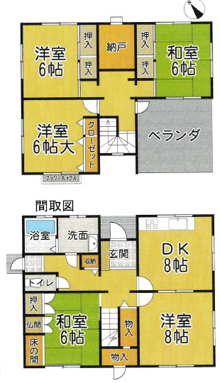 常滑市山方町5丁目貸家
