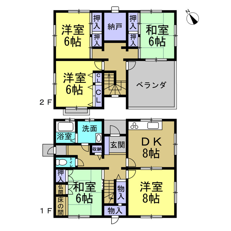 常滑市山方町5丁目貸家