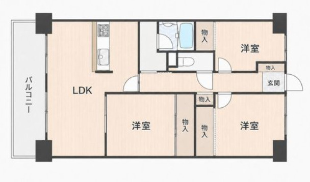 ライオンズマンション明石大久保の間取り