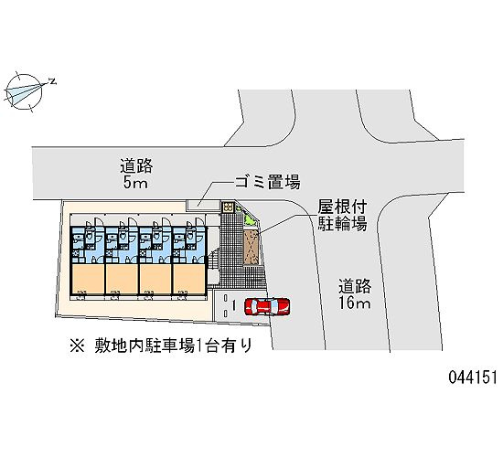 レオパレス美勝園Ⅱの区画図