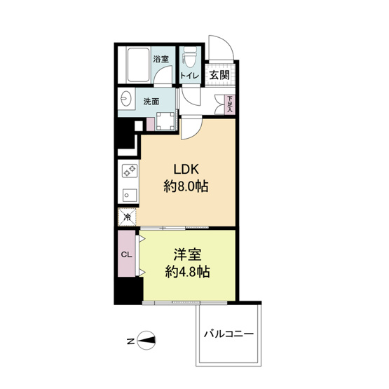 【間取り】 | RISING Maison 本町橋