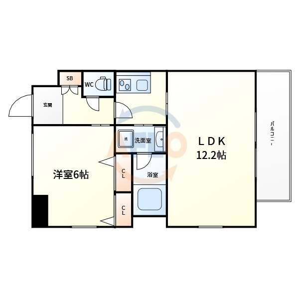 S-RESIDENCE淀屋橋の間取り|S-RESIDENCE淀屋橋　間取り