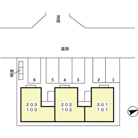 デューク ヴィラの区画図