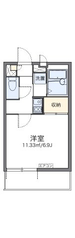 レオパレス高畑東の間取り