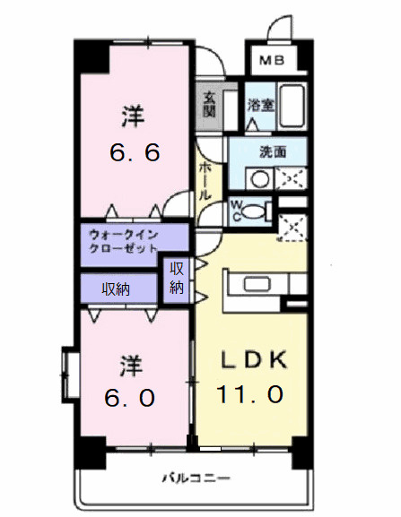 アネックスマンションの間取り