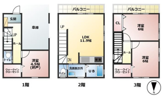 【間取り】 | 東藤江2（西明石駅）2480万円 | 2480万円、3LDK、土地面積58.86m2、建物面積75.33m2 ■間取り■