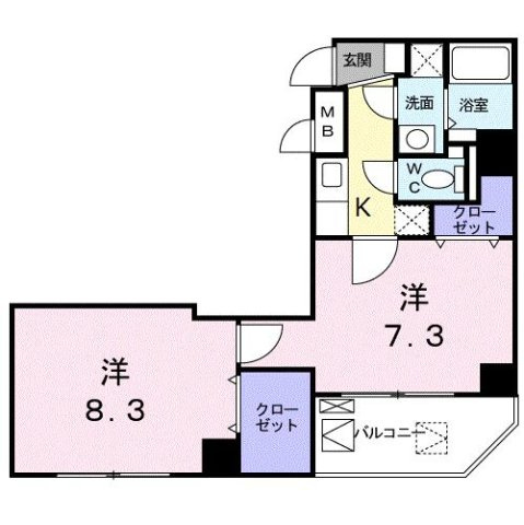 Ｓｕｐｒｅｍｅ（シュプリームの間取り