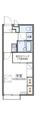 レオパレスマメーズ柴の間取り