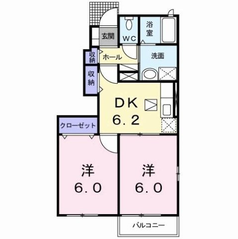 グレイス　ガーデン　Ａ棟の間取り