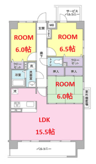 【間取り】 | ラグジュアリーヒルズ松見町