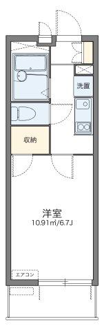 レオパレスカリスの間取り