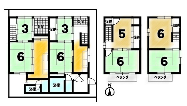 吉田下阿達町の間取り