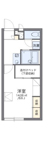 レオパレス二葉の里の間取り|代表的な間取のため実際の間取とは異なる場合があります