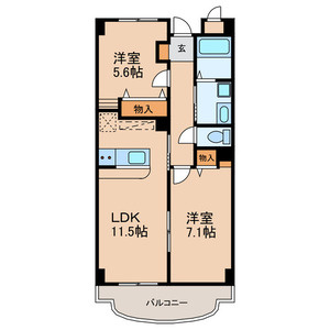 【間取り】 | フォレスト　ハサマ | 間取りです。