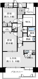 【間取り】 | ライオンズマンション金剛