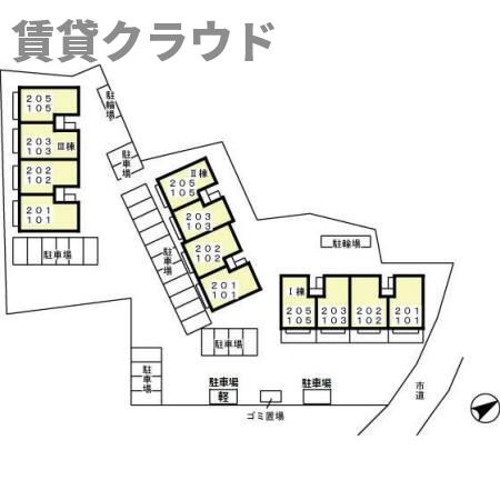 バニュルス　Ⅲの区画図