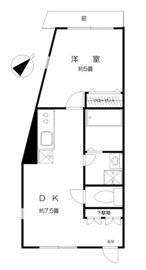 【間取り】 | セゾンガーデン中目黒