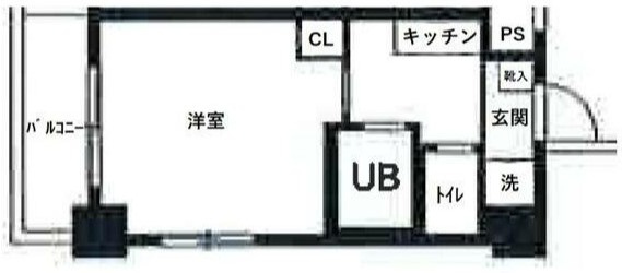 スカイコート新宿新都心第2の間取り