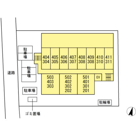 MOE MUSASHIKOSUGIの区画図