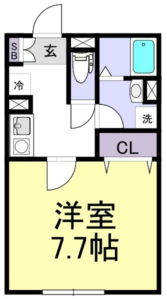 スターティス六実の間取り