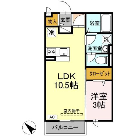 ヴェルドミールA棟の間取り