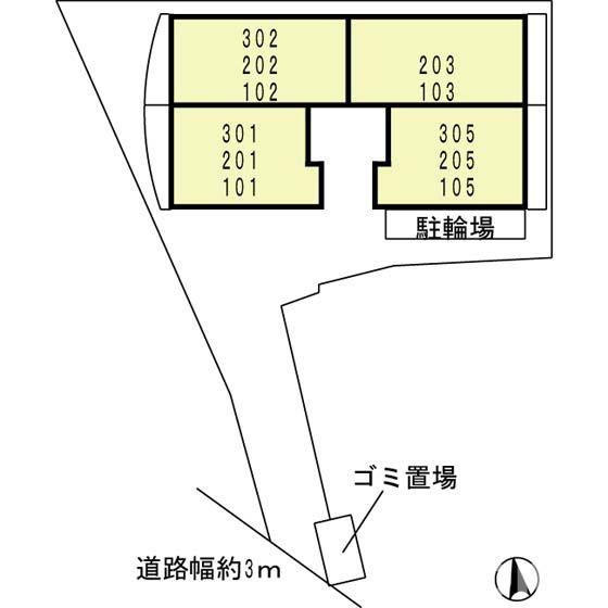 メゾンアンシャンテの区画図