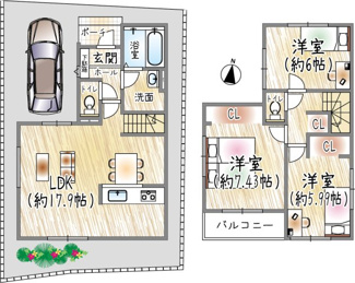 【間取り】 | 笹部1丁目