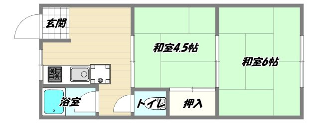 大阪市淀川区塚本６丁目の賃貸マンションの間取り