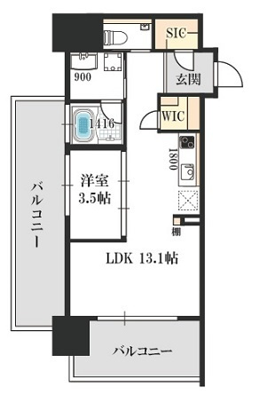 ベネチア天満橋の間取り